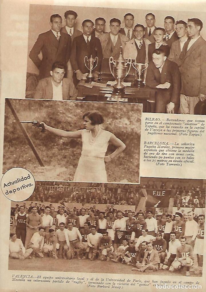 Collezionismo: A&Ntilde;O 1931 RECORTE PRENSA BARCELONA PAQUITA MORALES PRIMERA MUJER MEDALLA ORO TIRO ARMA CORTA