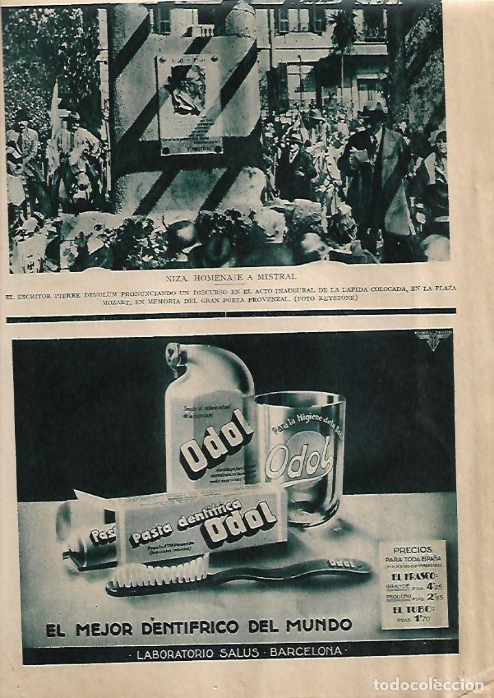 Coleccionismo: A&Ntilde;O 1931 RECORTE PRENSA PUBLICIDAD ODOL DENTIFRICO PASTA DENTIFRICA LABORATORIO SALUS