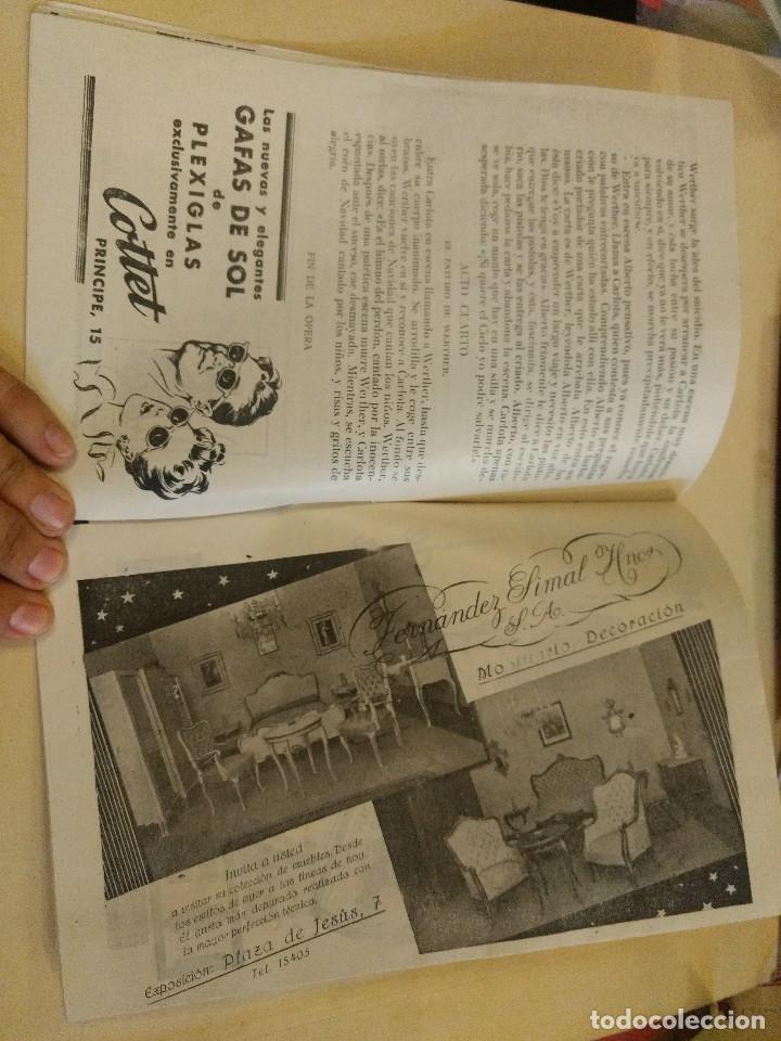 Coleccionismo: Programa Teatro Calderon Temporada oficial de opera 1943 - Foto 3