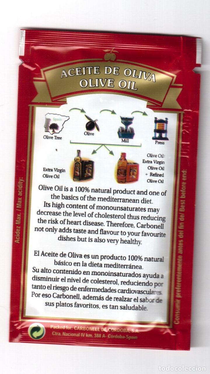 Coleccionismo: sobre de aceites carbonell, lleno - Foto 2