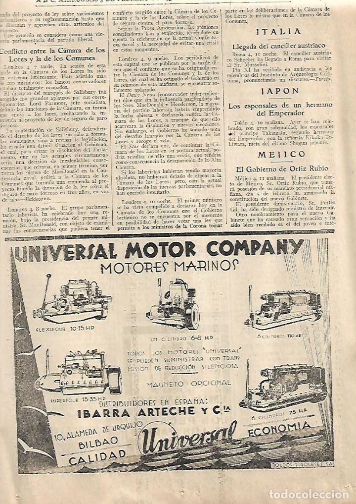 Coleccionismo: A&Ntilde;O 1930 RECORTE PRENSA PUBLICIDAD UNIVERSAL MOTOR COMPANY MOTORES MARINOS IBARRA ARTECHE
