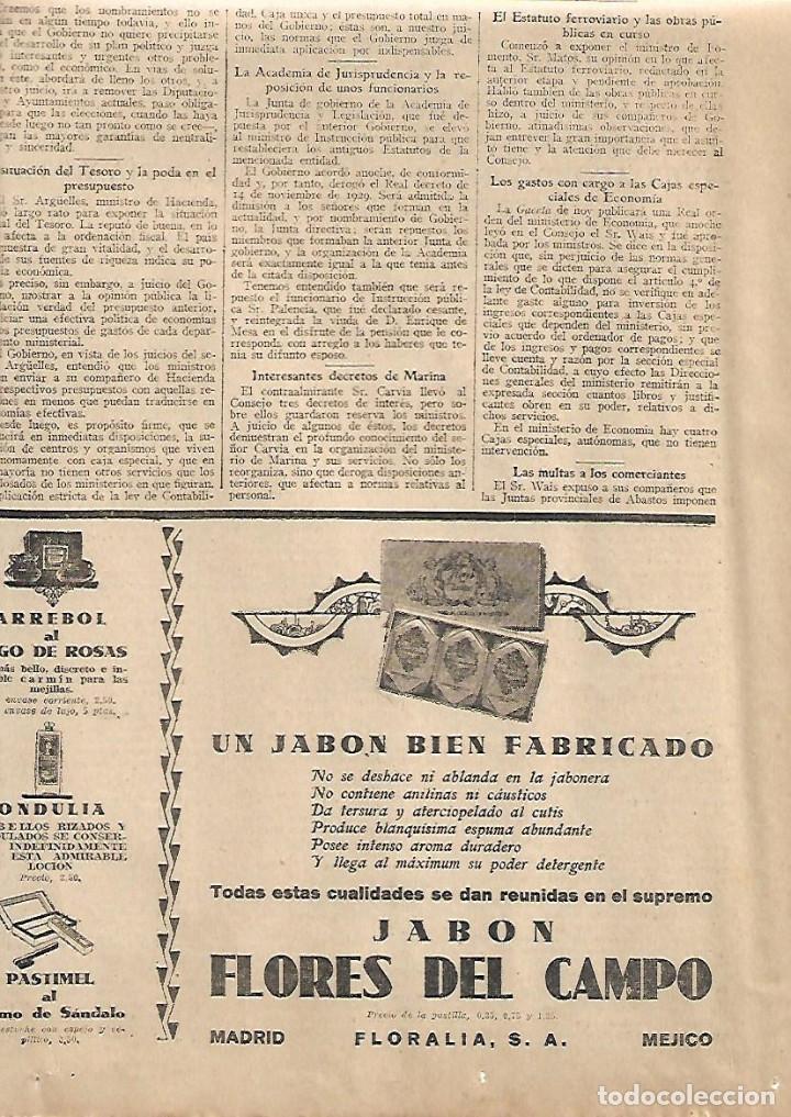 Collezionismo: A&Ntilde;O 1930 RECORTE PRENSA PUBLICIDAD PASTILLA DE JABON FLORES DEL CAMPO PERFUMERIA FLORALIA