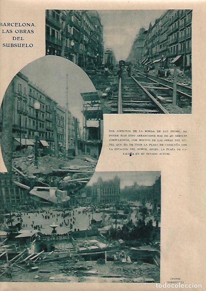 Collecting paper: A&Ntilde;O 1930 RECORTE PRENSA BARCELONA OBRAS RONDA SANT PERE PLAZA CATALU&Ntilde;A TUNEL TREN ESTACION DEL NORTE