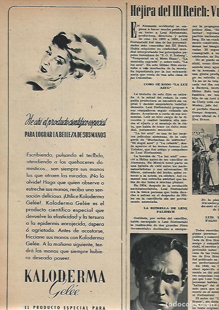 Coleccionismo: A&Ntilde;O 1952 RECORTE PRENSA PUBLICIDAD KALODERMA GELEE CREMA PARA MANOS