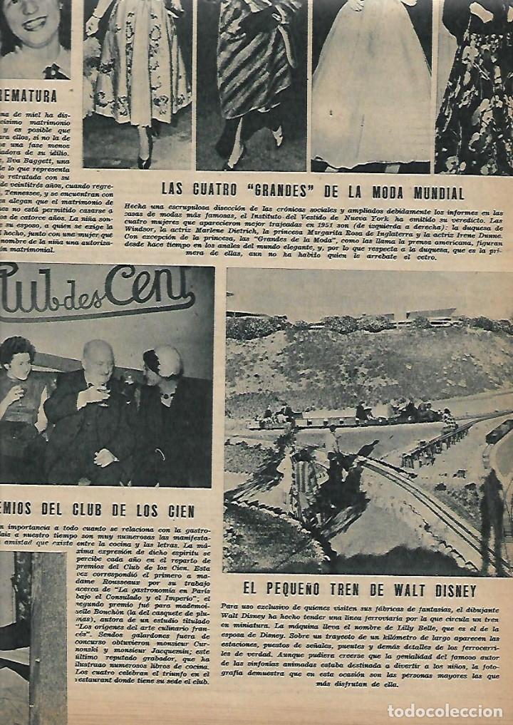 Collectionnisme: A&Ntilde;O 1952 RECORTE PRENSA EL PEQUE&Ntilde;O TREN DE WALT DISNEY LILLY BELLE TREN EN MINIATURA