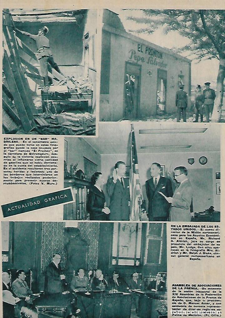 Coleccionismo: A&Ntilde;O 1956 RECORTE PRENSA EXPLOSION EN EL BAR FRONTON PEPE SALVADOR
