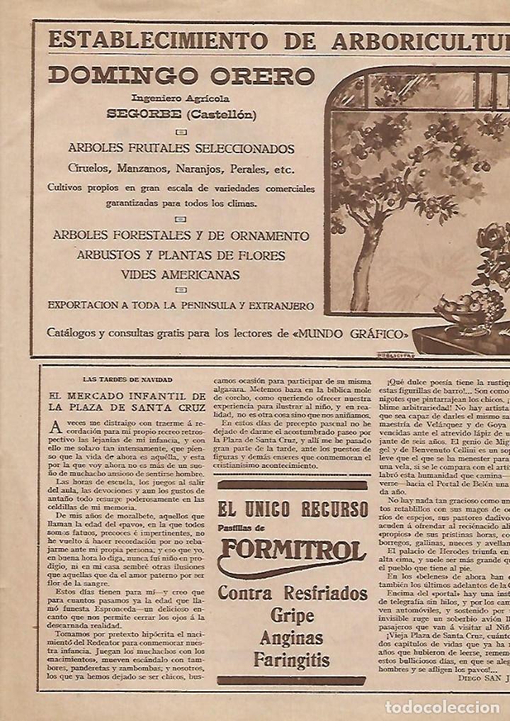 Collezionismo: A&Ntilde;O 1928 RECORTE PRENSA PUBLICIDAD DOMINGO ORERO SEGORBE CASTELLON ARBORICULTURA ARBOLES FRUTALES
