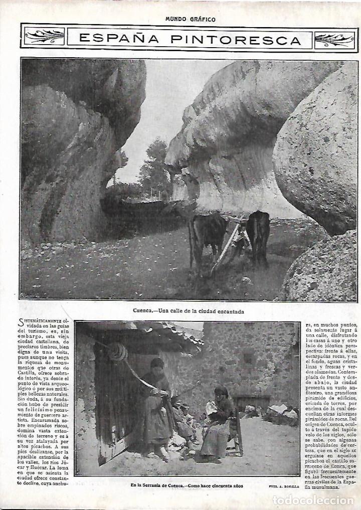 Collecting paper: A&Ntilde;O 1914 RECORTE PRENSA CUENCA CALLE CIUDAD ENCANTADA TRABAJOS TIPICOS SERRANIA DE CUENCA