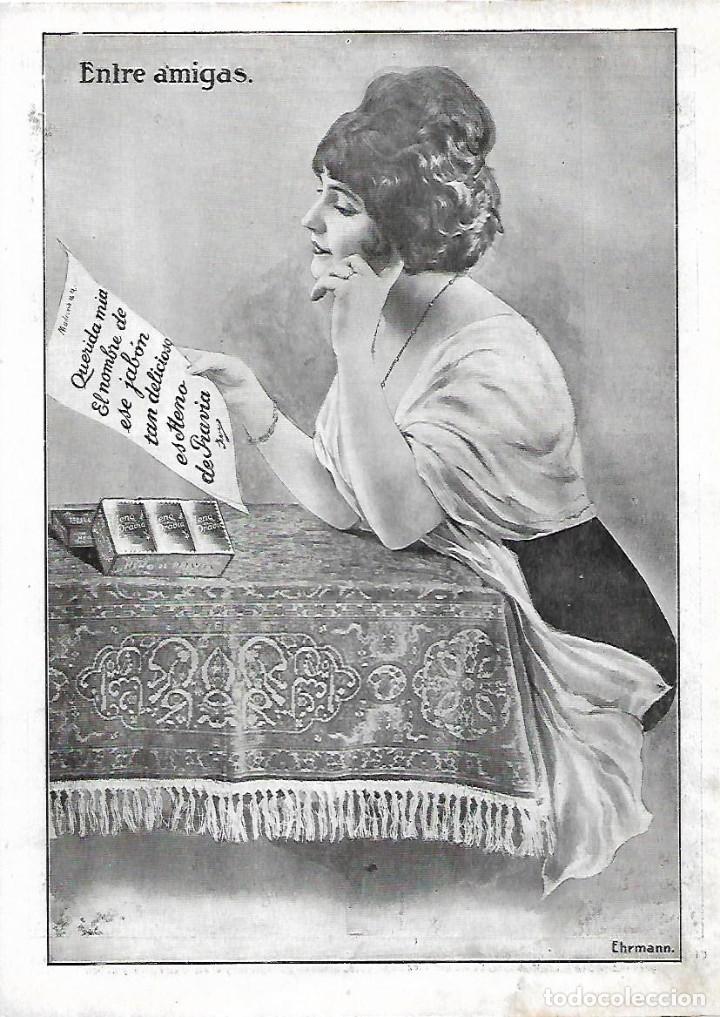 Collectionnisme: A&Ntilde;O 1914 RECORTE PRENSA PUBLICIDAD PASTILLA JABON HENO DE PRAVIA PERFUMERIA GAL