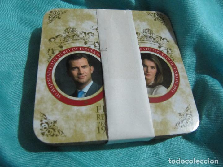 Coleccionismo: POSAVASOS FELIPE Y LETICIA-PROCLAMACION 2014