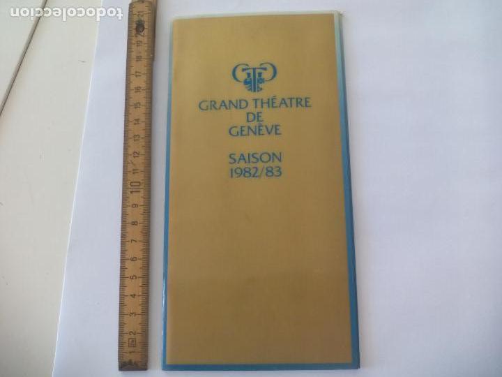 Coleccionismo: PROGRAMA DE OPERA. SAISON. Temporada. 1982/83. GRAND TH&Eacute;ATRE DE GENEVE TEATRO GINEBRA Suiza.