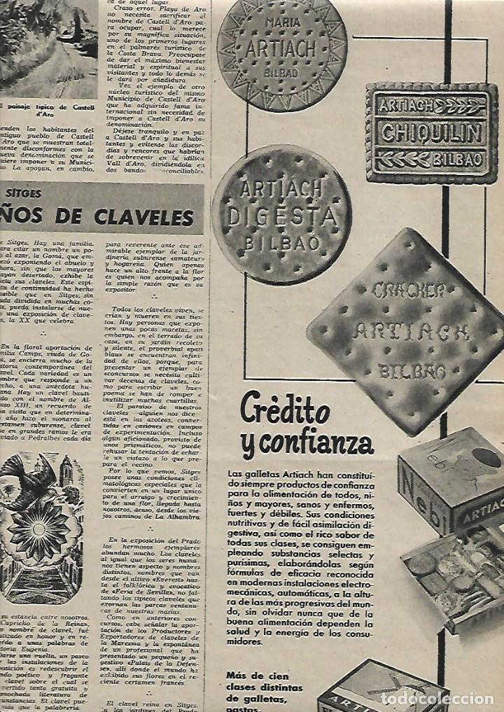 Collezionismo: A&Ntilde;O 1959 RECORTE PRENSA PUBLICIDAD GALLETAS ARTIACH BILBAO CHIQUILIN MARIA DIGESTA FLOR DE HARINA