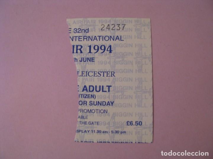 Ticket Entrada De Espectaculo Aereo Leicester Comprar Documentos Antiguos En Todocoleccion