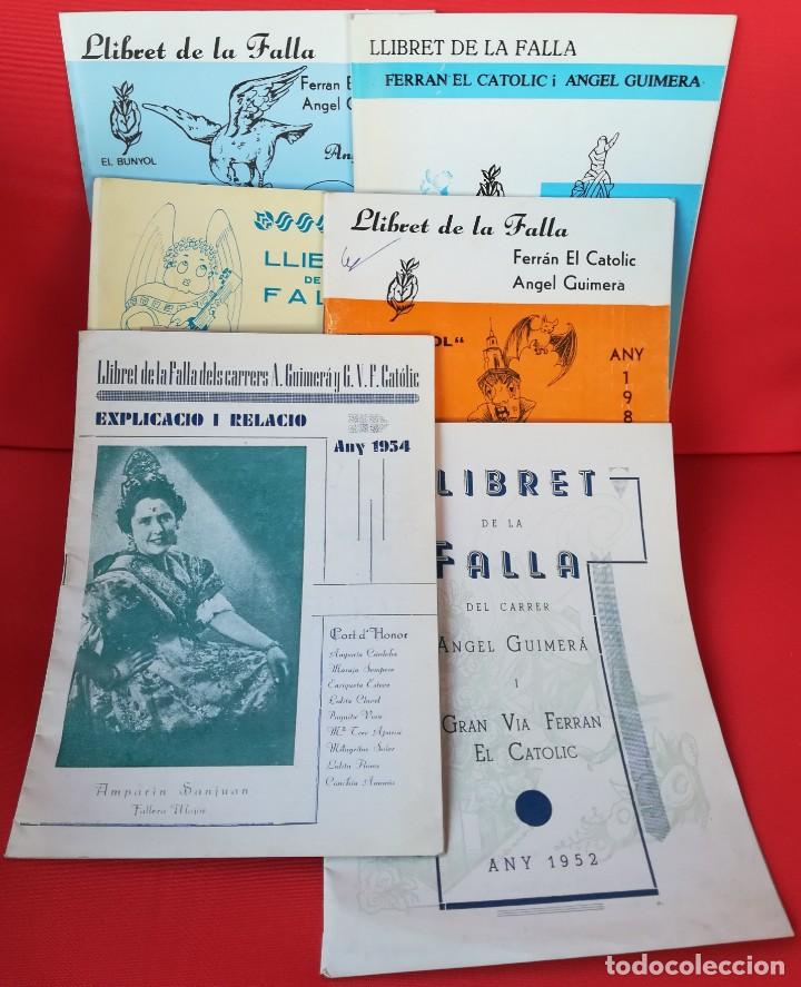 Coleccionismo: LOTE DE 6 LLIBRET FALLA GRANV&Iacute;A FERNANDO EL CAT&Oacute;LICO &Aacute;NGEL GUIMER&Aacute; 1952 1954 1983 1984 1985 1987