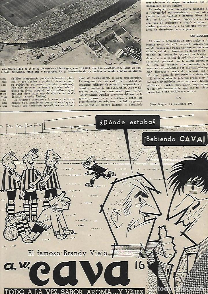 Collezionismo: A&Ntilde;O 1959 RECORTE PRENSA PUBLICIDAD BEBIDAS BRANDY VIEJO CAVA LOPEZ HERMANOS MALAGA