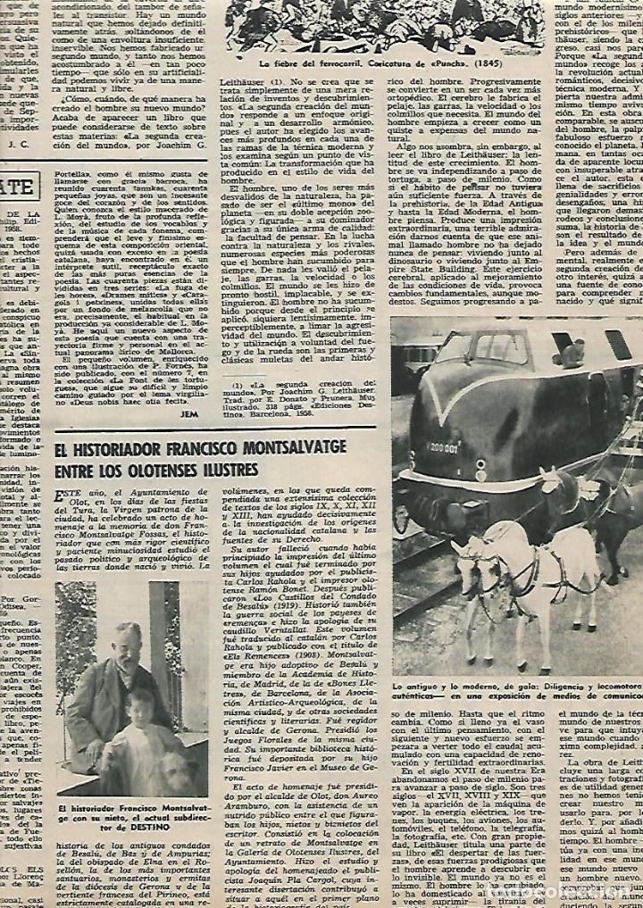 Collezionismo: A&Ntilde;O 1958 RECORTE PRENSA OLOT FRANCISCO MONTSALVATGE HISTORIADOR NOMBRADO OLOTI OLOTENSE ILUSTRE