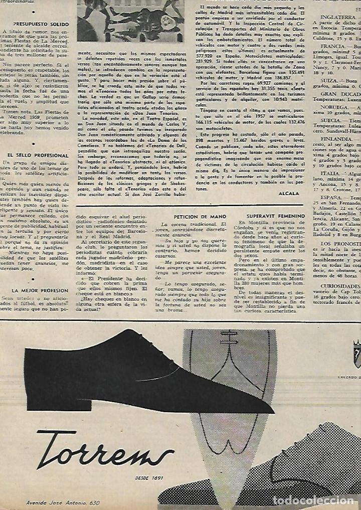 Collectionnisme: A&Ntilde;O 1958 RECORTE PRENSA PUBLICIDAD COMERCIO CALZADO CALZADOS TORRENS ZAPATERIA