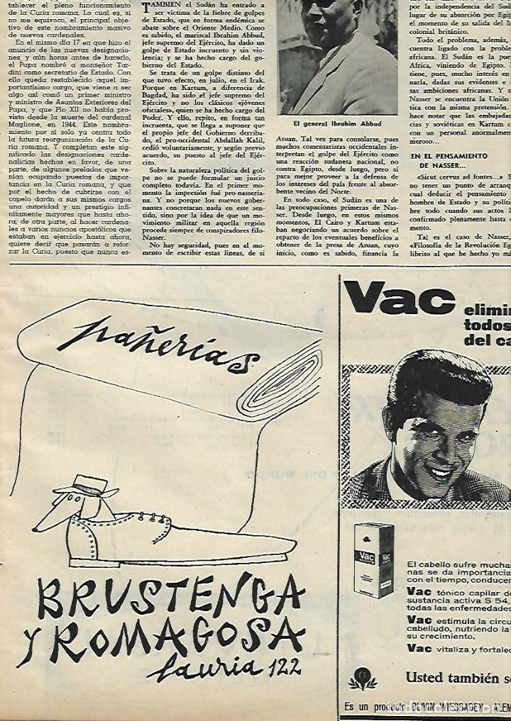 Collezionismo: A&Ntilde;O 1958 RECORTE PRENSA PUBLICIDAD COMERCIO BRUSTENGA Y ROMAGOSA PA&Ntilde;ERIA PA&Ntilde;OS LAURIA 122
