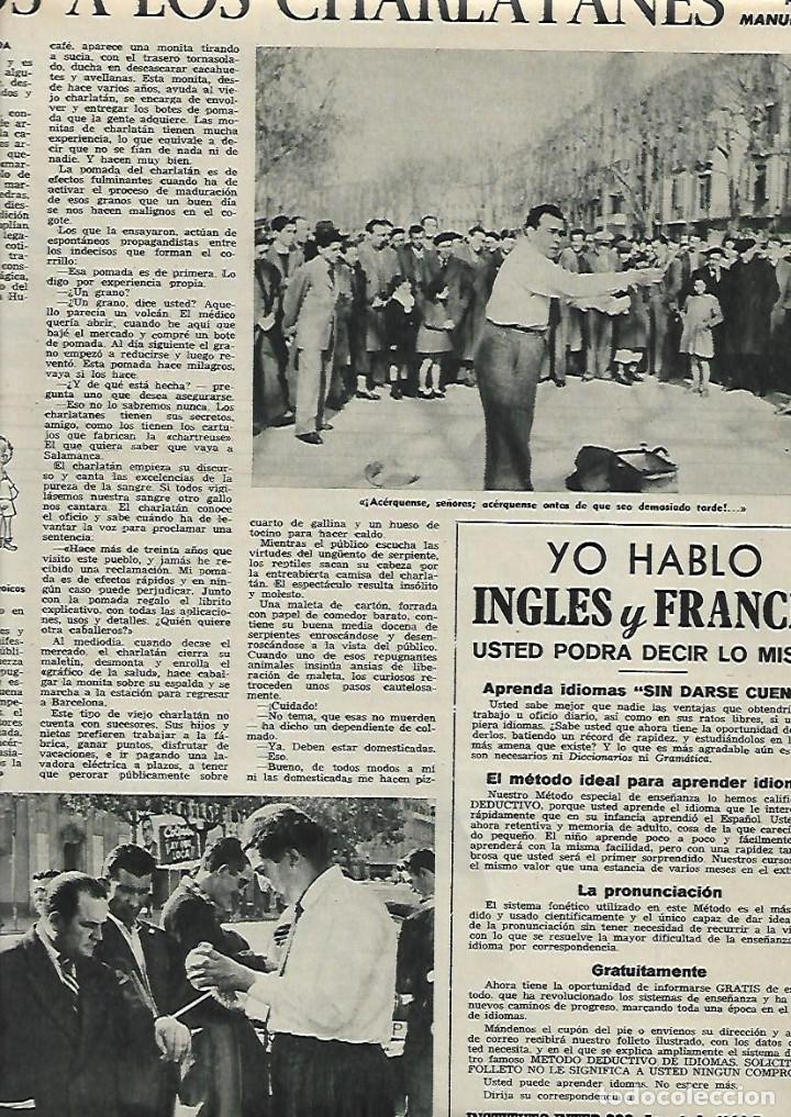 Collectionnisme: A&Ntilde;O 1958 RECORTE PRENSA ADIOS A LOS CHARLATANES DE LAS RAMBLAS DE BARCELONA