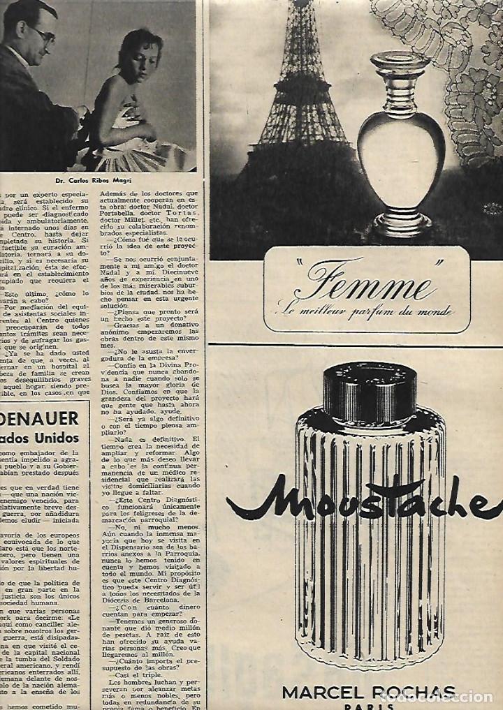 Colecionismo: A&Ntilde;O 1958 RECORTE PRENSA PUBLICIDAD COLONIA PERFUME MARCEL ROCHAS MOUSTACHE FEMME AFTER SHAVE
