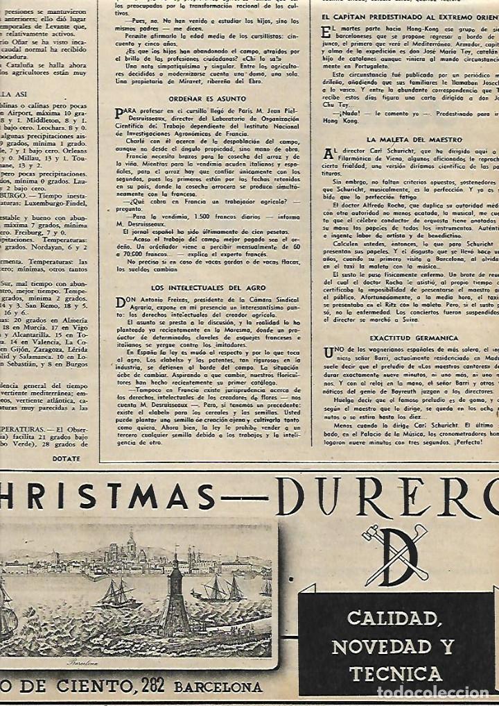 Collezionismo: A&Ntilde;O 1958 RECORTE PRENSA PUBLICIDAD COMERCIO DURERO CHRISTMAS CONSELL DE CENT 282