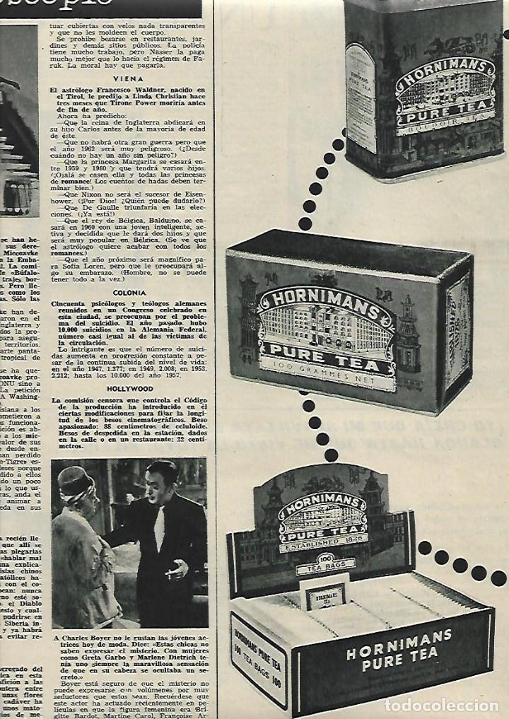 Collectionnisme: A&Ntilde;O 1958 RECORTE PRENSA PUBLICIDAD TE TEA HORNIMANS