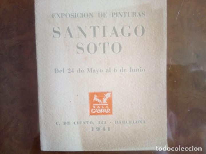 Coleccionismo: SANTIAGO SOTO, SALA GASPAR 1941, DIPTICO DE LA INAUGURACI&Oacute;N DE LA EXPOSICI&Oacute;N