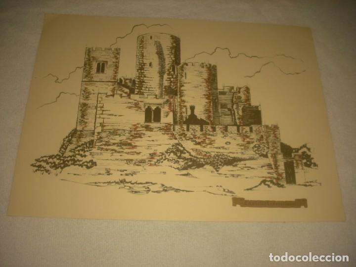 Collectionnisme: LAMINA DEL CASTELLET -BARCELONA- .35 X 25 CM.. EN EL REVERSO PUBLICIDAD SORBENOR