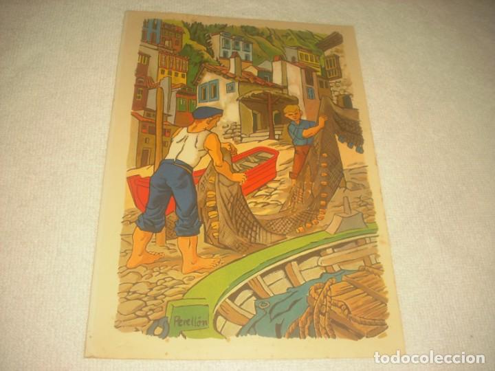 Coleccionismo: LAMINA  DIBUJO FIRMADO PERELLON . 23 X 16 CM.