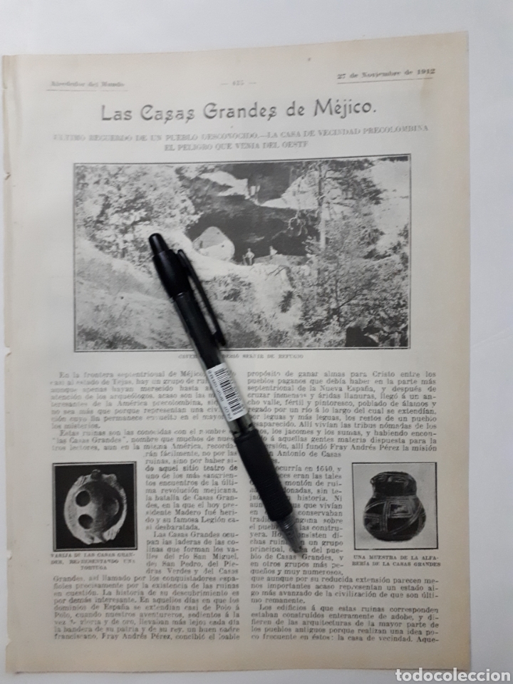 las casas grandes de méxico. 1912 - Compra venta en todocoleccion