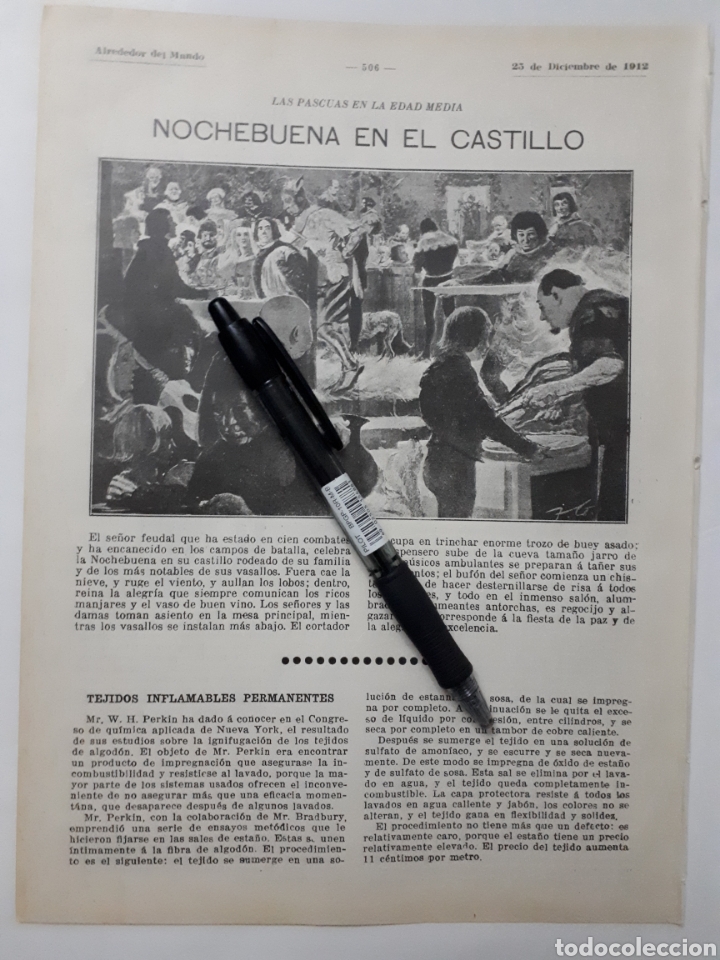 Coleccionismo: Nochebuena en el castillo. Las pascuas en la Edad Media. 1912
