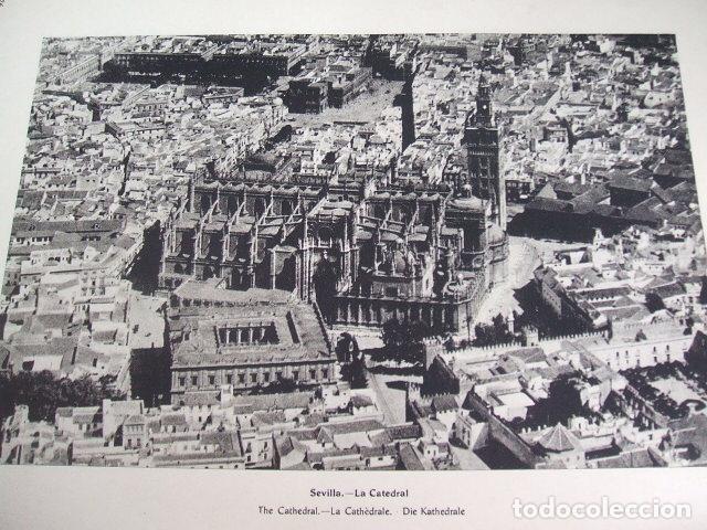 Colecionismo: SEVILLA VISTA AEREA LAMINA HUECOGRABADO A&Ntilde;OS 30 20 X 27 CMTS