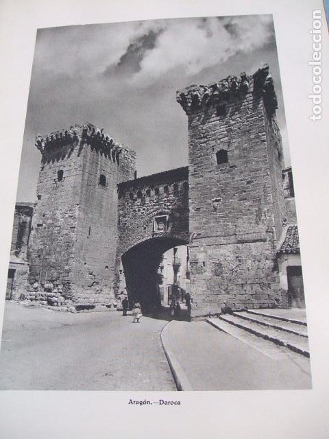 Colecionismo: DAROCA ZARAGOZA VISTA LAMINA HUECOGRABADO A&Ntilde;OS 30 20 X 27 CMTS
