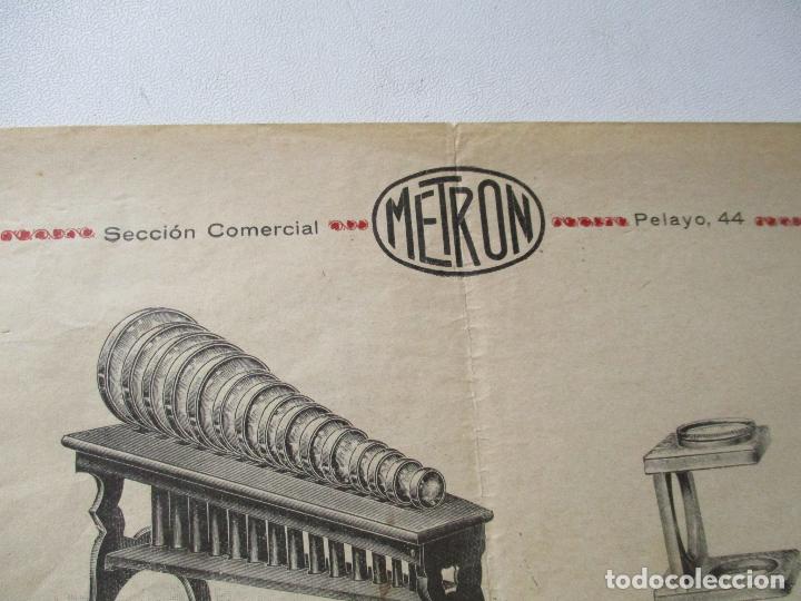 Sammelleidenschaft Papier: ANTIGUA L&Aacute;MINA DE PROPAGANDA DE: METRON, UN GEMELO PARA CADA USO- MIDE 27.5 X 21.5 CM.