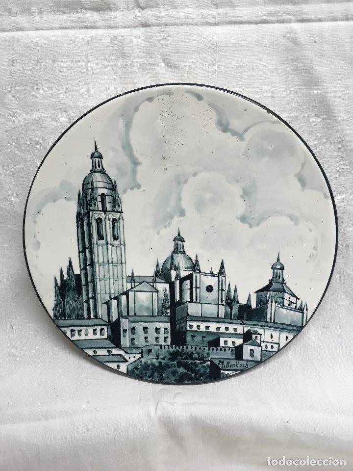 Coleccionismo: Plato recuerdo Segovia - Foto 1