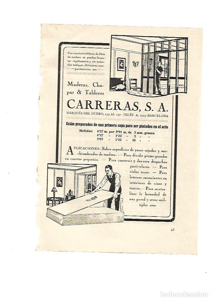 Collectionnisme: A&Ntilde;O 1928 PUBLICIDAD CARRERAS MADERAS CHAPAS TABLEROS MARQUES DEL DUERO BARCELONA