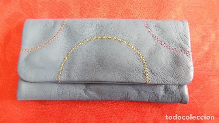 Coleccionismo: Bolsa pipa de piel muy suave Mestango - Foto 2