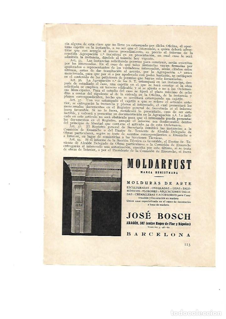 Collectionnisme: A&Ntilde;O 1928 PUBLICIDAD MOLDARFUST JOSE BOSCH MOLDURAS DE ARTE