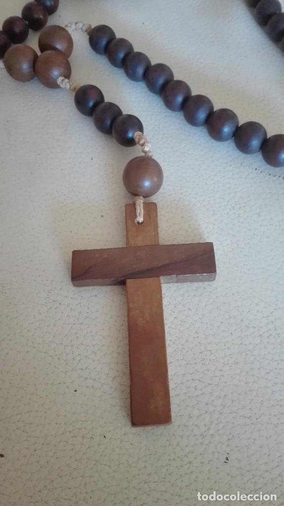 Coleccionismo: Rosario de madera. Perfecto estado. - Foto 1