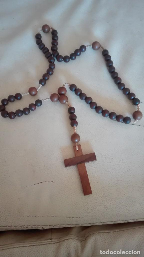 Coleccionismo: Rosario de madera. Perfecto estado. - Foto 2