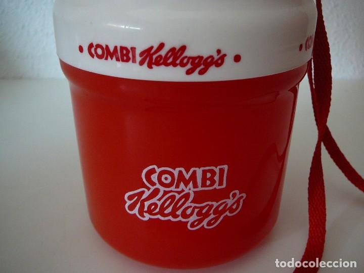 Coleccionismo: Combi Kellogg&acute;s. Kelloggs. Envase para 2 l&iacute;quidos. Termo. Cantimplora. - Foto 2