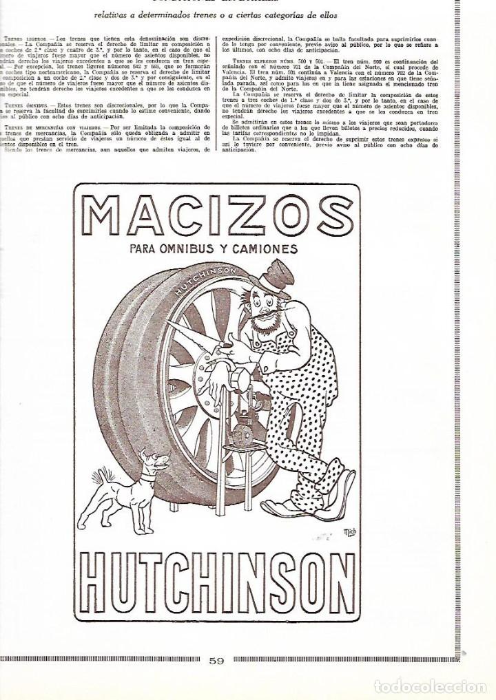 Colecionismo: A&Ntilde;O 1926 PUBLICIDAD NEUMATICOS MACIZOS HUTCHINSON PARA OMNIBUS Y CAMIONES