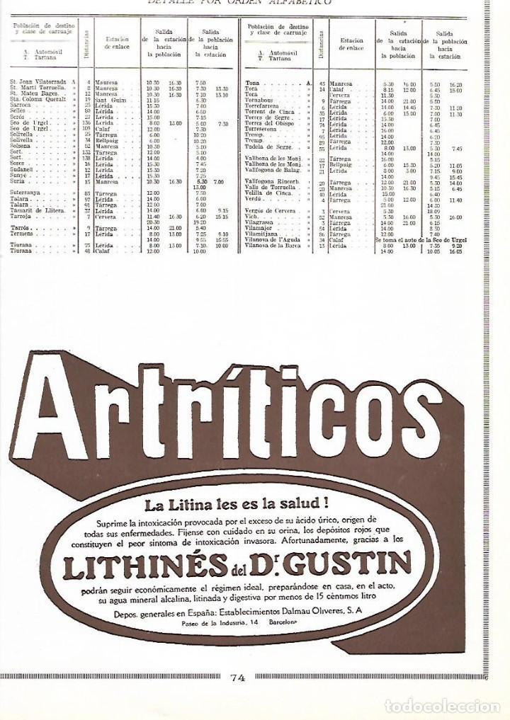 Collectionnisme: A&Ntilde;O 1926 PUBLICIDAD ARTRITICOS ARTRITIS LITHINES DEL DOCTOR AGUSTIN  DALMAU OLIVERES