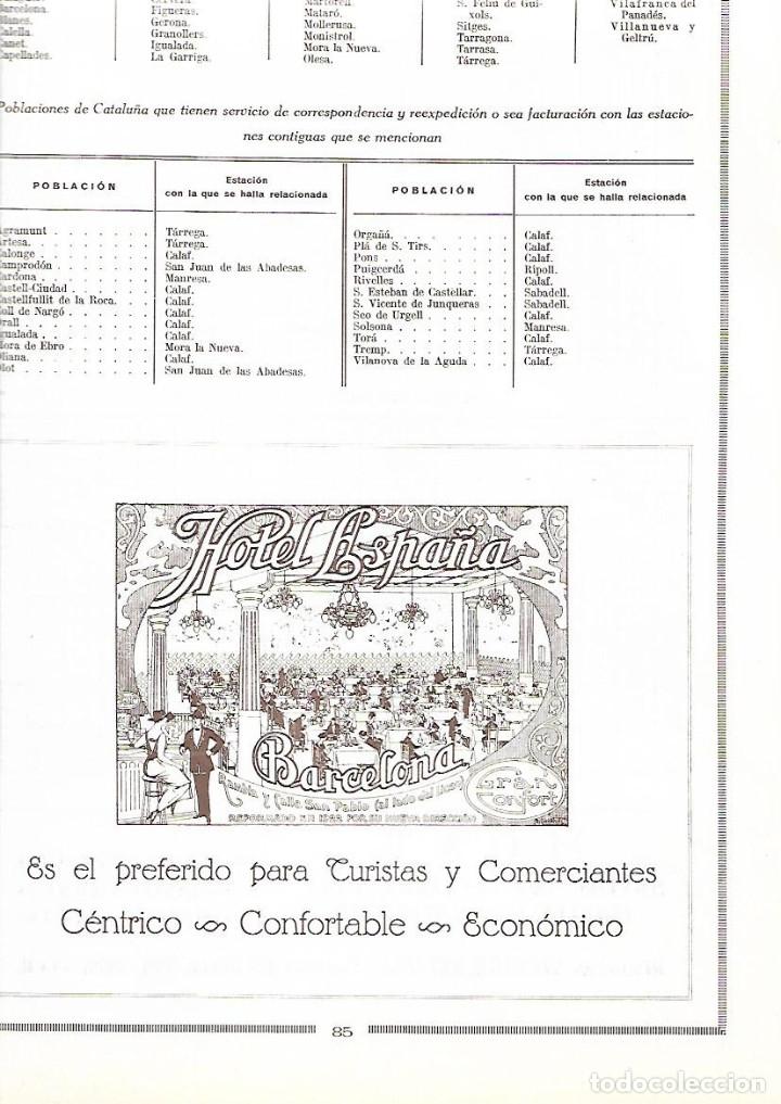 Colecionismo: A&Ntilde;O 1926 PUBLICIDAD HOTEL ESPA&Ntilde;A BARCELONA BEBIDAS MOST REIMDOR BATALLA MOSTOS