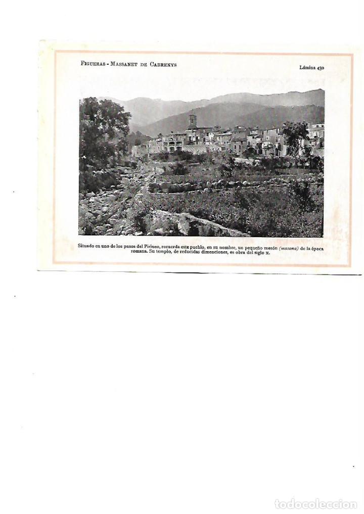 Coleccionismo: A&Ntilde;O 1922 RECORTE PRENSA FOTOGRAFIA MASSANET MA&Ccedil;ANET DE CABRENYS GIRONA LAMINA TIPO POSTAL