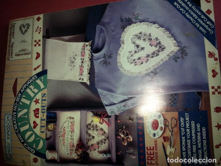 Coleccionismo: Juego de aplicaciones de algodon - Foto 1