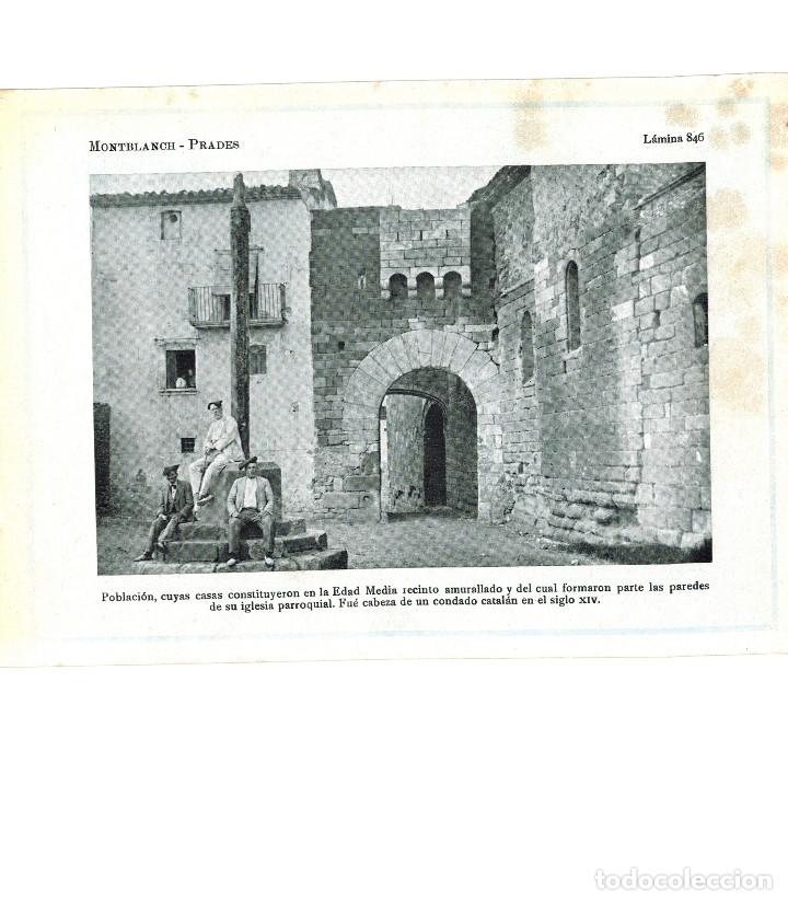 Colecionismo: A&Ntilde;O 1922 RECORTE PRENSA FOTOGRAFIA ANIMADA PRADES MONTBLANC MURALLA PLAZA CRUZ DE TERMINO BOINA