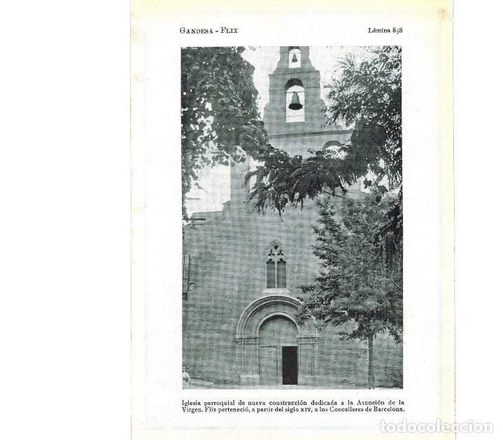 Collectionnisme: A&Ntilde;O 1922 RECORTE PRENSA FOTOGRAFIA FLIX ENTRADA DE LA IGLESIA DE LA ASUNCION LAMINA TIPO POSTAL