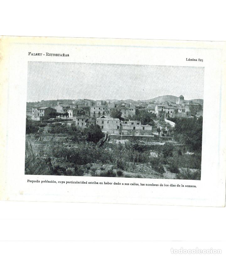 Colecionismo: A&Ntilde;O 1922 RECORTE PRENSA FOTOGRAFIA FALSET PRIORAT RIUDECANYES RIUDECA&Ntilde;AS CALLES NOMBRE DIAS SEMANA