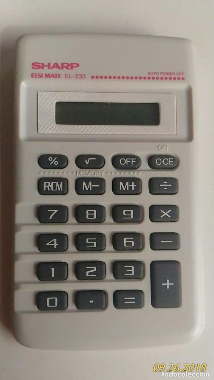 Coleccionismo: Calculadora electr&oacute;nica Sharp. EL-233. - Foto 1